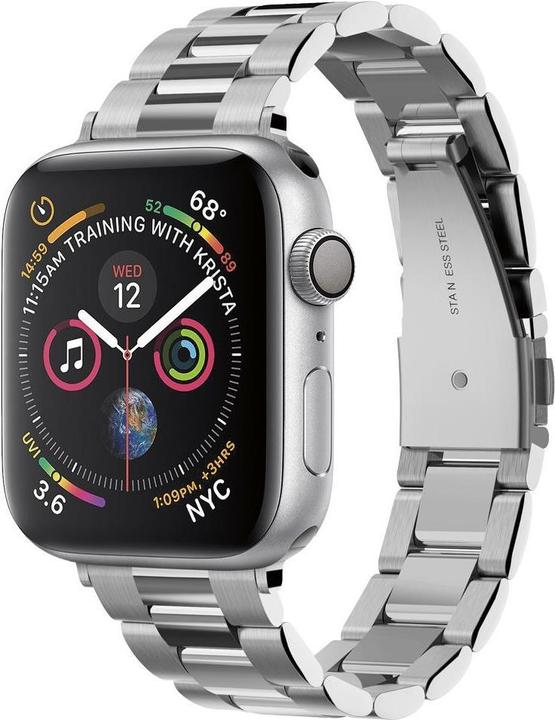 Spigen Modern Fit Band pour Apple Watch Series 38, 40, 41 mm - argent (41 mm, 38 mm, 40 mm, Acier inoxydable)