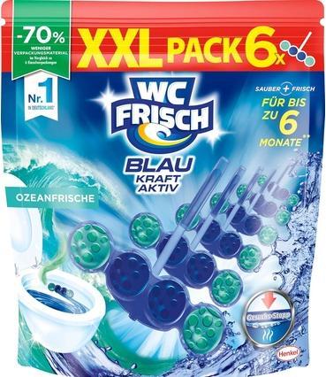 Actual product image WC Frisch Kraft Aktiv Scented Rinse Blue Ocean Fresh 6x50g - Pack of 6