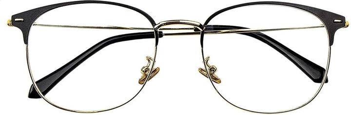 Immagine prodotto JTI Occhiali anti luce blu, Clubmaster - Nero / Oro