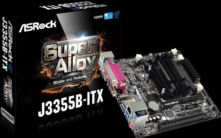 Actual product image AsRock J3355B-ITX (Onboard, Mini-ITX)