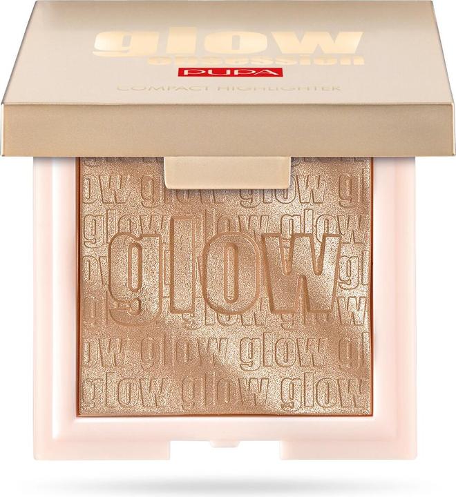 Pupa Milano Pupa Glow Obsession Compact Highlighter pure light Effect Rose Gold (002 Rose Gold, Highlighter, 6 g)