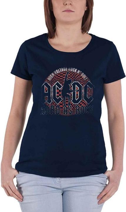 AC/DC Womens/Ladies Hard As Rock T-Shirt (XS)