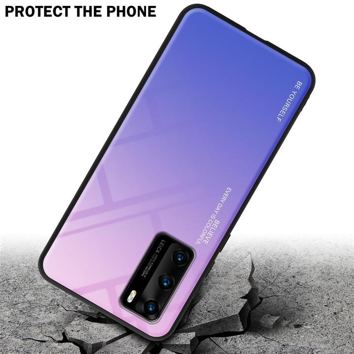 Image du produit Cadorabo Couverture en verre TPU 2 couleurs (Huawei P40)