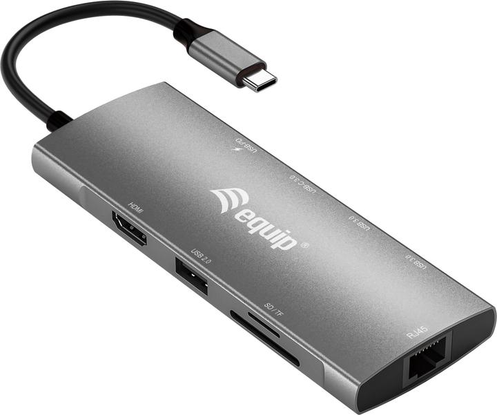 Produktbild equip 9-in-1 Multifunctional Adapter (USB-C, 9 Ports)