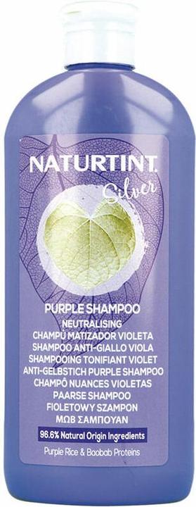 Naturtint Violet Colour Shampoo Removes Unwanted Yellowish and Copper Tones on Blonde White and Bleached Hair (330 ml)