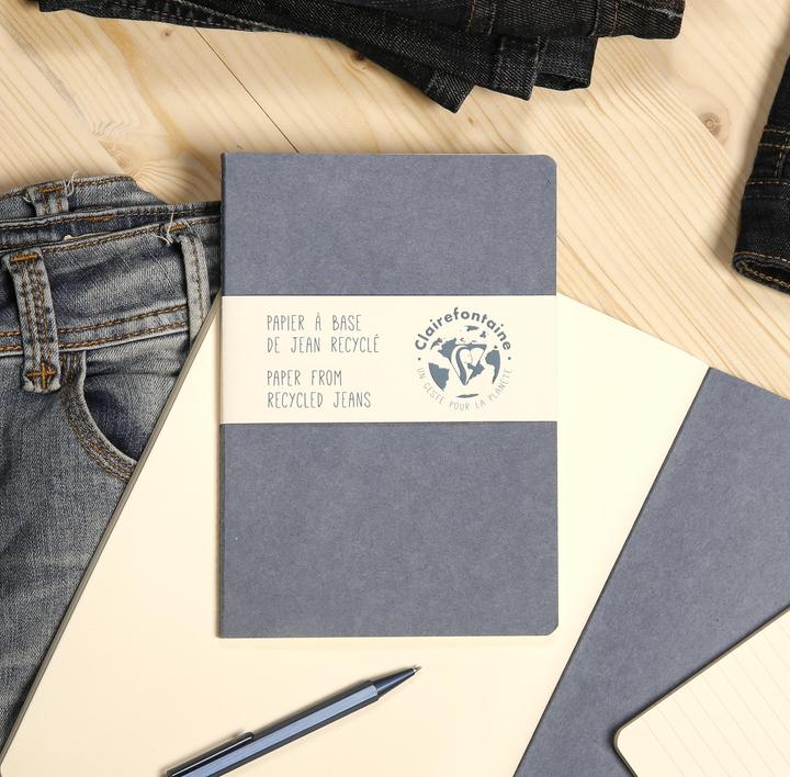 Immagine prodotto Clairefontaine Quaderno Jeans (A4, Righe, Copertina rigida)