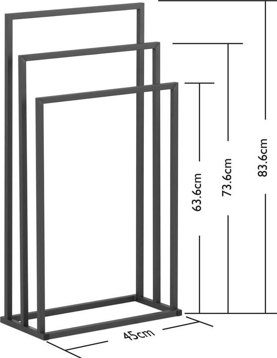 Actual product image Physa Towel Stand - 3 bars - width: 45 cm