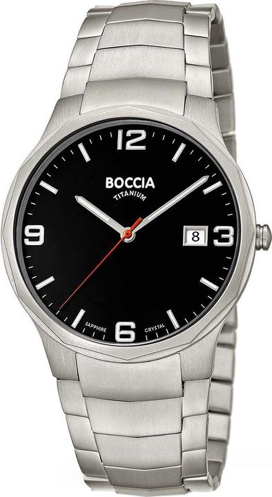 Produktbild Boccia 3656-02 Herrenuhr Titanium 39mm 5ATM (Analoguhr, 39 mm)