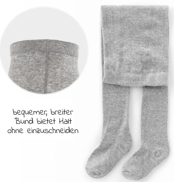 Produktbild La Loona LaLoona Baby-Strumpfhosen Strumpfhose 2er Pack - Grau Melange - (50/56)