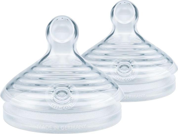 NUK for Nature Trinksauger, brustähnlicher Trinksauger aus nachhaltigem Silikon, Grösse S, BPA frei