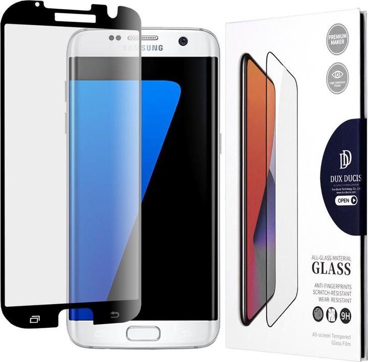 Actual product image Dux Ducis - Tempered Glass - Samsung Galaxy S7 Edge - Black (1 Piece, Samsung Galaxy S7 Edge)