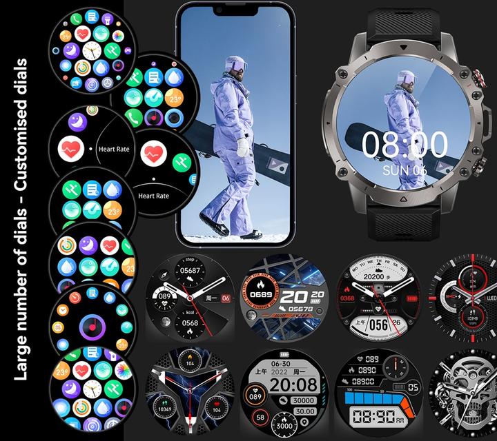 Produktbild Herren-Smartwatch RNCF18-1 SCHWARZ Armband + Armband