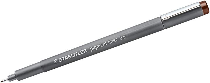 Image du produit Staedtler pigment liner 308 Fineliner, produit unique, marron, env. 0,5 mm (Marron, 1 x)