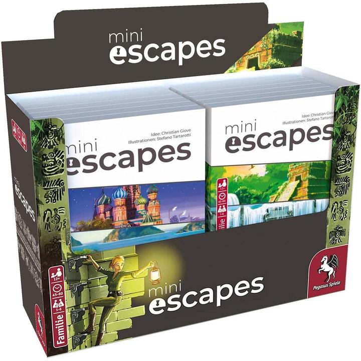 Pegasus MiniEscapes Display (je 6 der 2 Fälle) (Deutsch)