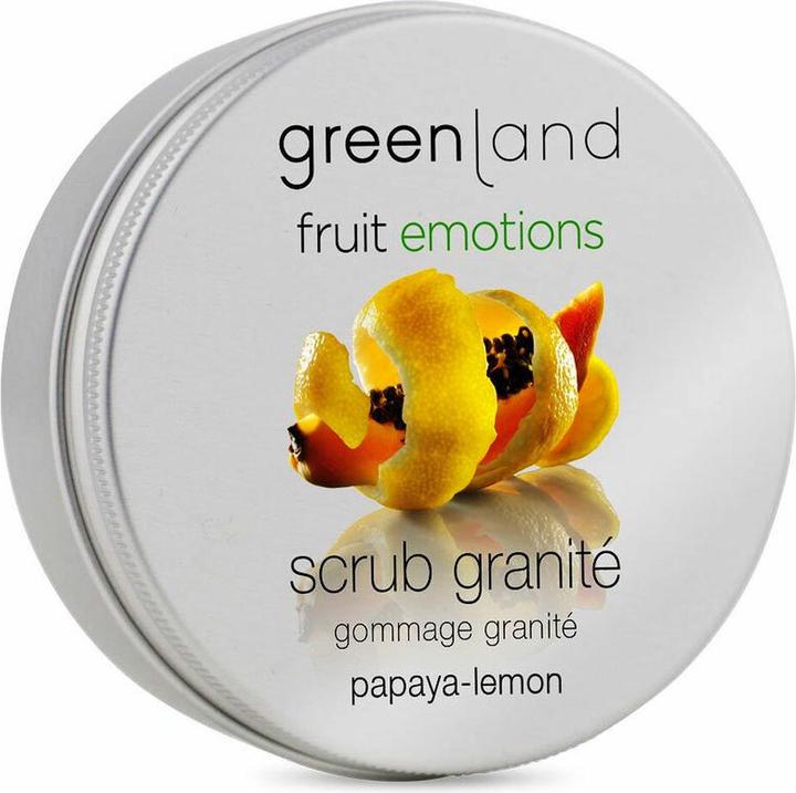 Actual product image Greenland Papaya Lemon Scrub Granité 200ml - Vegan Face and Body Exfoliator with Unique Texture (200 ml)