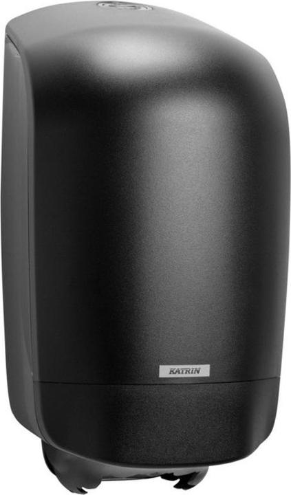 Katrin Centrefeed S towel roll dispenser, black plastic with locking function, centrefeed dispenser