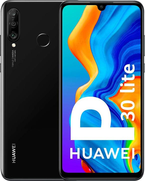 Image du produit Huawei P30 Lite (4GB) (128 Go, Midnight Black, 6.15", Double SIM hybride, 48 Mpx, 4G)