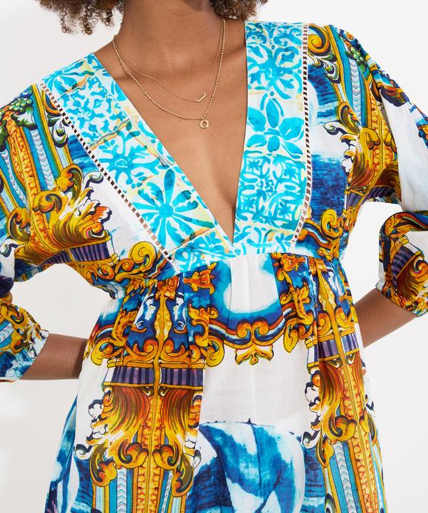 Actual product image Joe Browns Ship Print Pom-Pom Trim Tunic