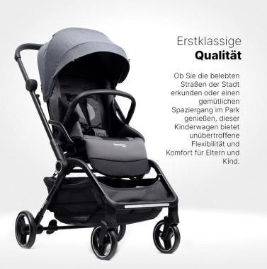 Productafbeelding Hamilton by yoop T1 Grau – Premium Buggy mit MagicFold™ 360Grad drehbar