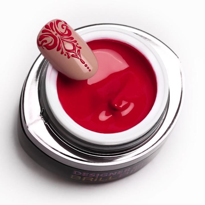 Actual product image BrillBird Designer Gel Red - 3ml (Red, Colour paint)