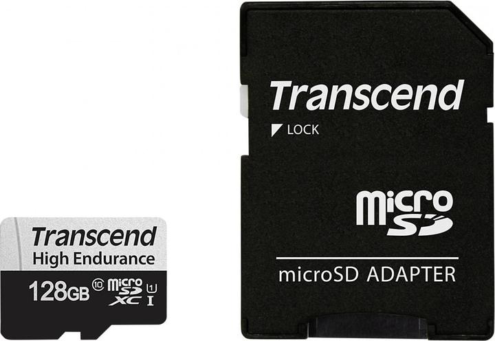 Transcend microSDXC 350V 128GB Class 10 UHS-I U1 (128 GB, microSDXC, U1, UHS-I)