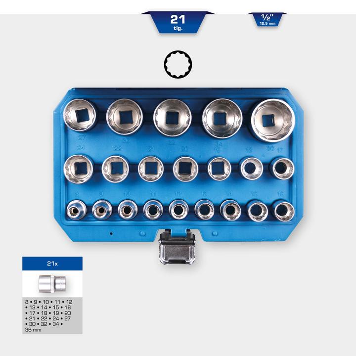 Actual product image Brilliant Tools BT022405 (36 mm, 18 mm, 11 mm, 12 mm, 20 mm, 19 mm, 27 mm, 15 mm, 25 mm, 13 mm, 21 mm, 33 mm, 14 mm, 29 mm, 8 mm, 10 mm, 30 mm, 34 mm, 23 mm, 26 mm, 22 mm, 17 mm, 28 mm, 9 mm, 16 mm, 32 mm, 35 mm, 24 mm, 31 mm)