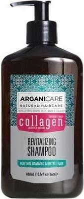 Actual product image Arganicare ARGANICARE Collagen Revitalising Shampoo rewitalizujący szampon do włosów cienkich, uszkodzonych i (400 ml, Liquid shampoo)