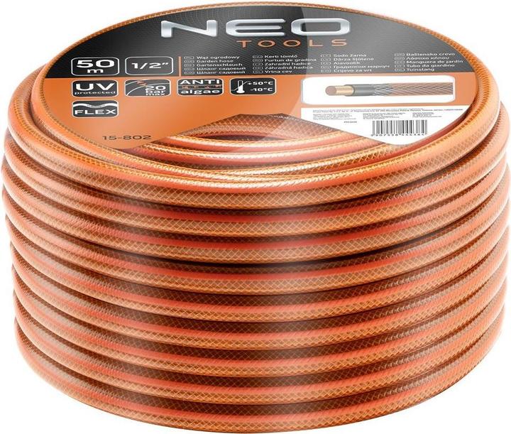 Produktbild Neo Tools Garden Hose Economic 1/2 "50m 4 Layers (15-802) (50 m, 50.80 mm)