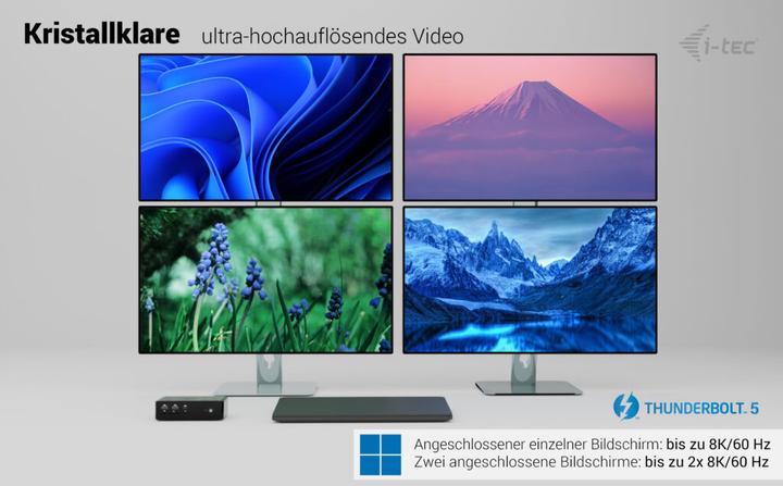 Productafbeelding i-tec Thunderbolt 5 Quattro (Thunderbolt, 9 Havens)