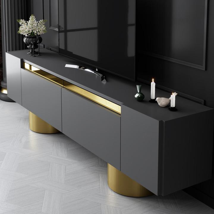Image du produit Skye Decor Bohem Gold TV Stand (180 x 50 x 30 cm)