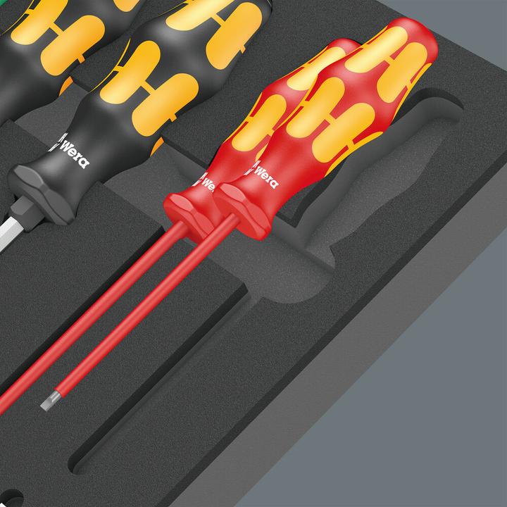 Actual product image Wera 9710 Foam insert screwdriver set 1 (Port, Cross recess)