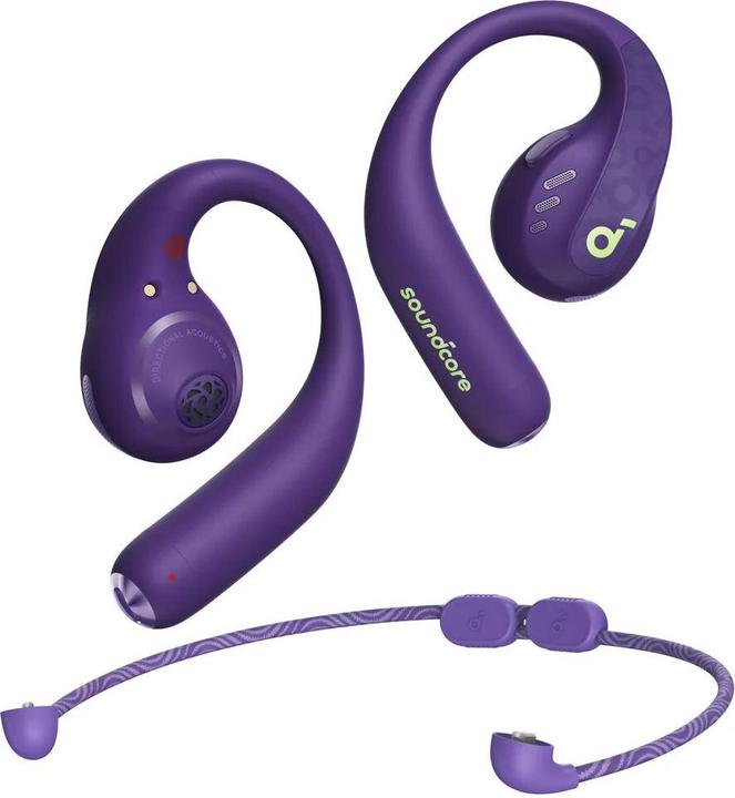 Produktbild soundcore AeroFit Pro Fioletowe (ANC, 14 h, Kabellos)