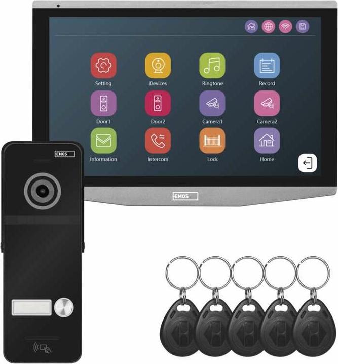 Produktbild Emos GoSmart Video-Türsprechanlage-Set IP-750A mit WiFi (Drahtgebunden)