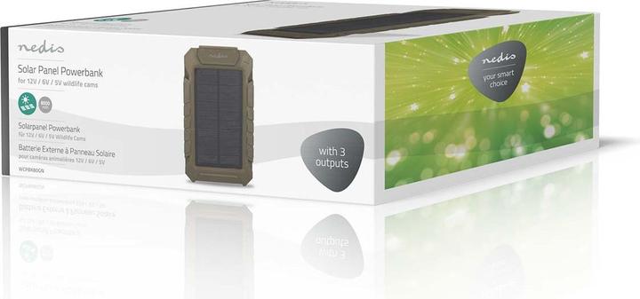 Produktbild Nedis Sonnenkollektor | 5 / 6 / 12 V DC | 0.5 A / 1.0 A A | DC Jack | Zubehör für: WCAM130GN / WCAM1