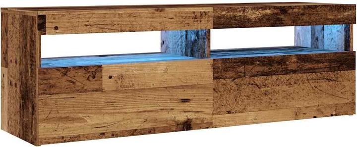Produktbild VidaXL TV Schrank Lowboard Fernsehschrank Fernsehtisch mit LED Altholz-Optik (120 x 35 x 40 cm)