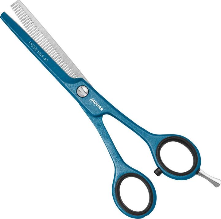 Jaguar HS 5,5" 3053-11 Pastell Plus 40 Atlantic Blue Effilierschere White Line (12.70 cm)