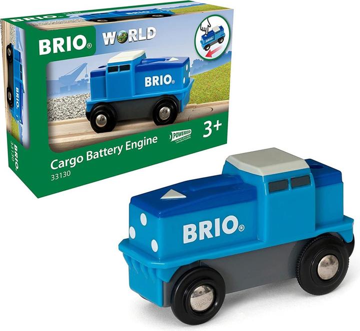 Immagine prodotto Brio Locomotiva merci a batteria blu