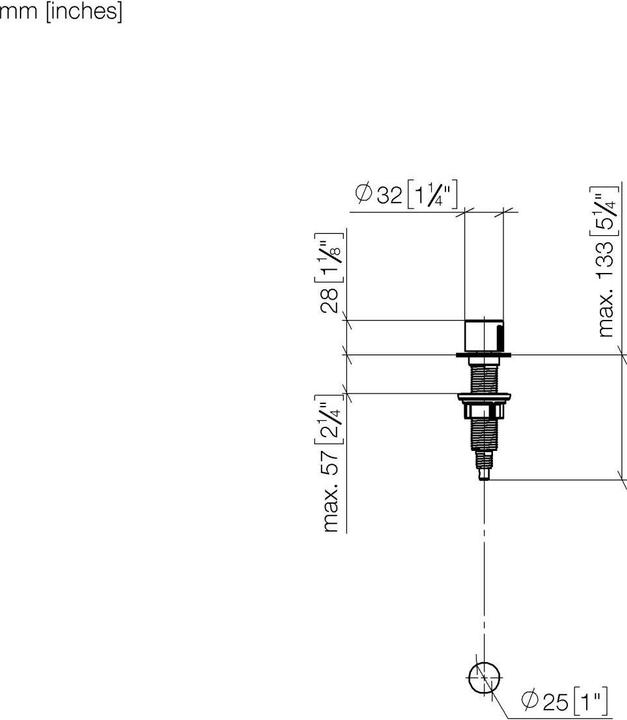 Actual product image Dornbracht Dornb eccentric actuation with rotary knob chr
