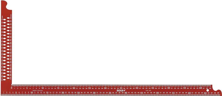 Sola Zimmermannswinkel ZWCA rot mit Anreisslöcher Schienenlänge 800 x 315 mm