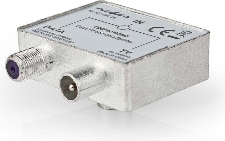 Image du produit Nedis Adaptateur de satellite et d'antenne | F femelle / IEC (coaxial) mâle | IEC (coaxial) femelle | (Câble d'antenne)