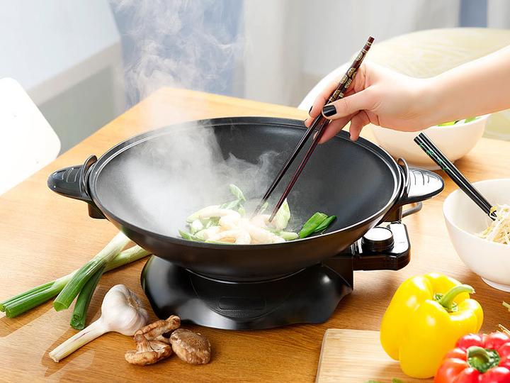 Immagine prodotto Rosenstein & Söhne Wok elettrico con termostato e rivestimento antiaderente