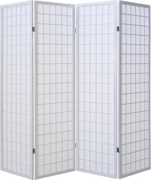 Produktbild Homestyle4u 4fach Holz Paravent Raumteiler Shoji in weiss