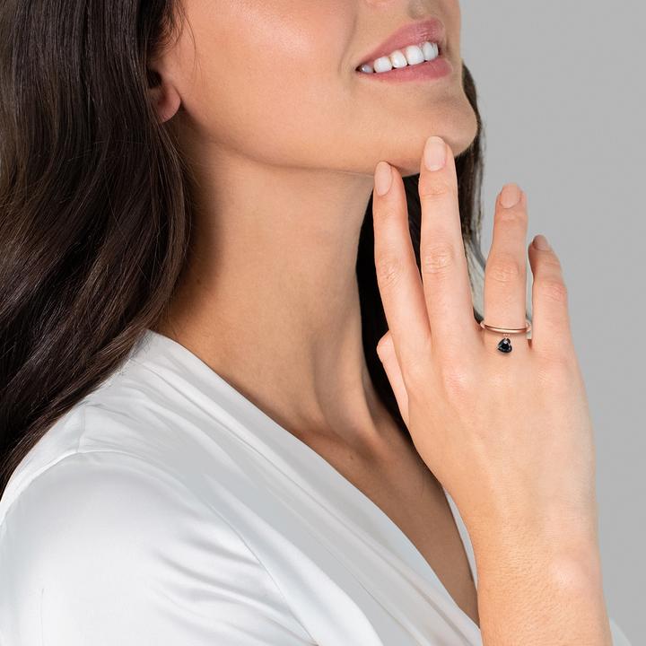 Produktbild Glanzstücke München Damen Herz Sterling Silber Spinell Roségold - 32418 (52, 925 Silber)
