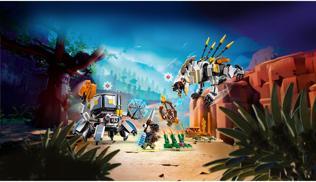 Actual product image LEGO Horizon Aloy And Varl vs Shell-Walker (77037, LEGO Horizon)