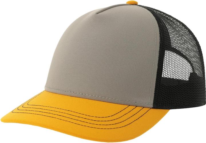 Actual product image Unisex Adult Rapper 5 Panel Canvas Recycled Trucker Cap (One size)