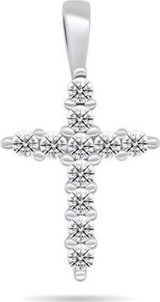Immagine prodotto Brilio Argento - Ciondolo in argento scintillante con zirconi Croce PT68W