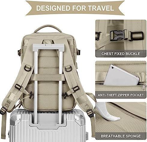 Immagine prodotto Only-Bags.Store Borsa da cabina per EasyJet 45x36x20 Zaino da viaggio Ryanair con porta USB Zaino da aereo