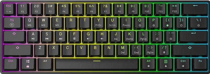 Actual product image HK Gaming GK61 US black/blue (DE, Cable)
