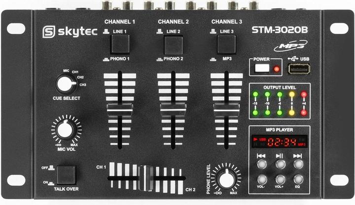 Skytec Table de mixage pour DJ STM-3020B (Clubmixer)