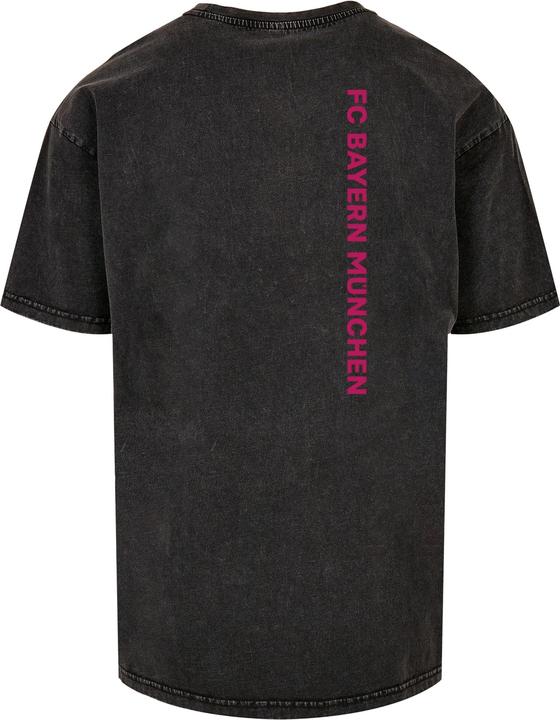 Actual product image FC Bayern München Logo Colour Acid Washed Heavy Oversize Tee - 115453 (L)